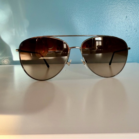 Burberry B3072 Aviator Sunglasses 1003/13 Brown Gradient 57mm Made in Italy main image 8